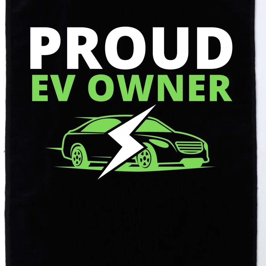 Proud EV Owner, I Love ECars, Drive EVs, Funny Electric Car Platinum Collection Golf Towel