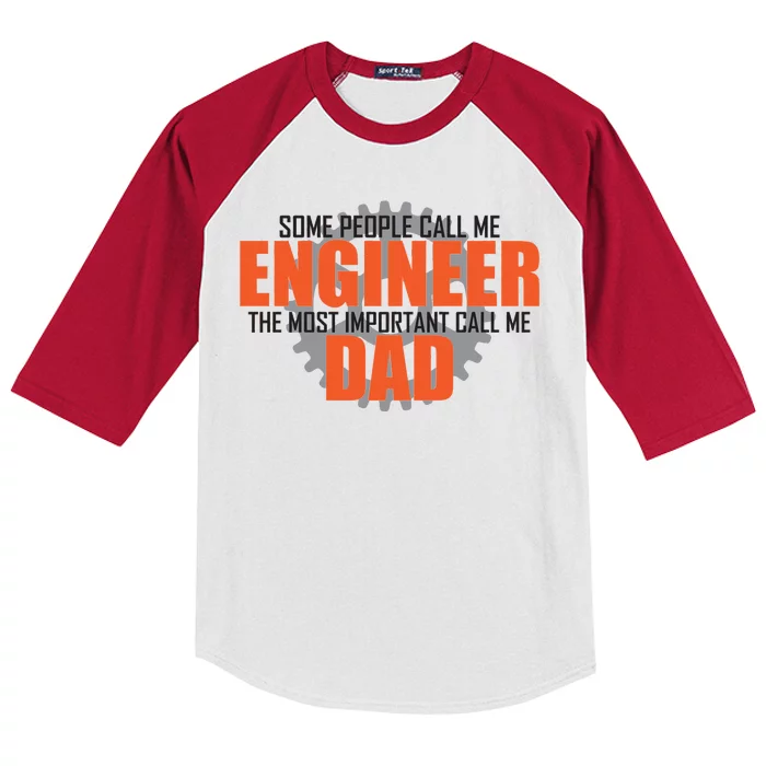 People Call Me Engineer Dad Kids Colorblock Raglan Jersey