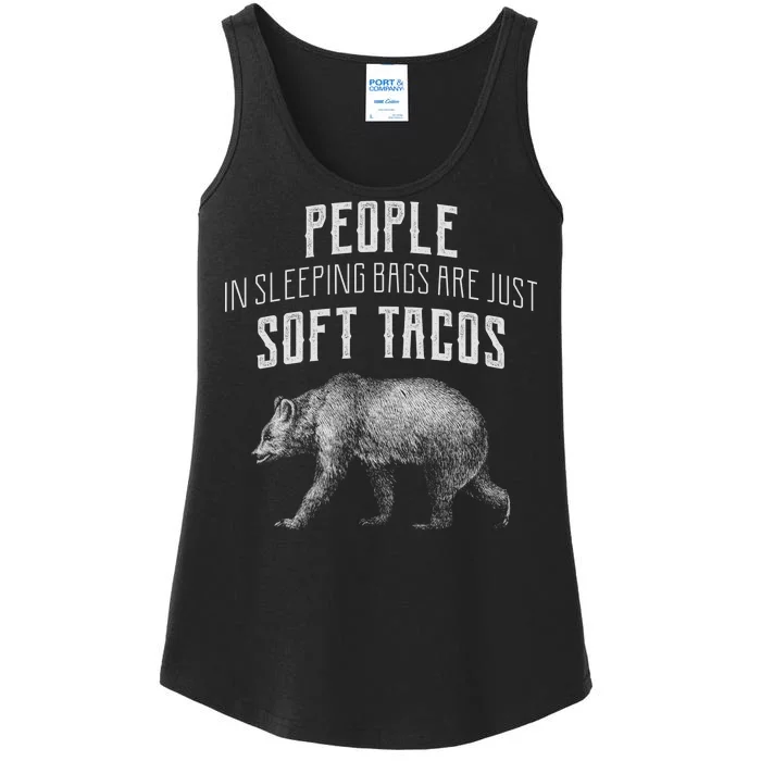 People Sleeping Are Just Soft Tacos Ladies Essential Tank