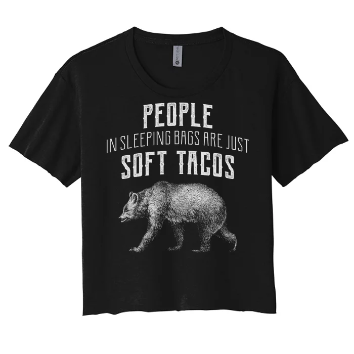 People Sleeping Are Just Soft Tacos Women's Crop Top Tee