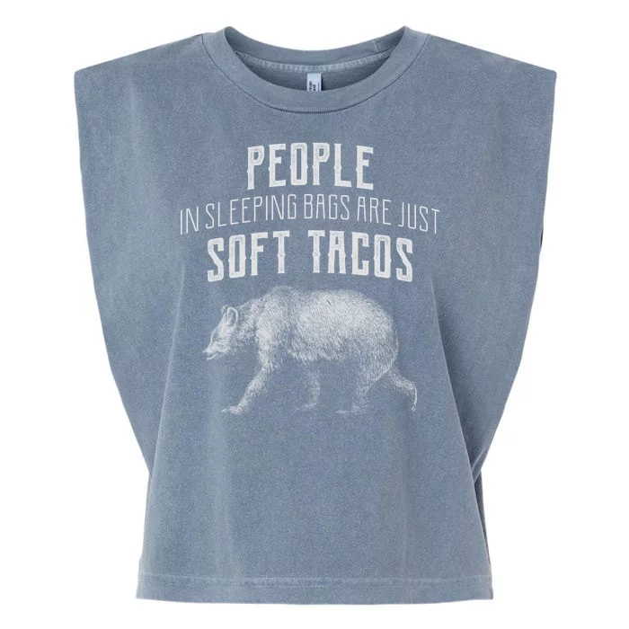 People Sleeping Are Just Soft Tacos Garment-Dyed Women's Muscle Tee