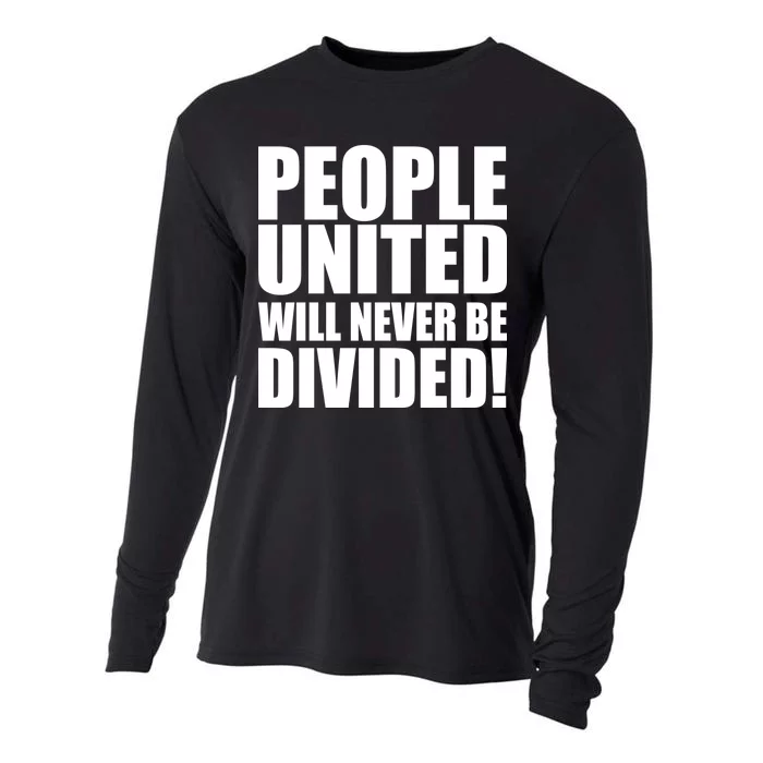 People United Will Never Be Divided! Anti Donald Trump Cooling Performance Long Sleeve Crew