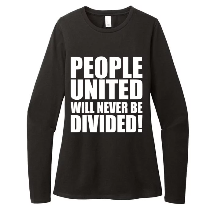 People United Will Never Be Divided! Anti Trump Womens CVC Long Sleeve Shirt