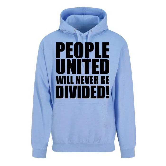 People United Will Never Be Divided! Anti Trump Unisex Surf Hoodie