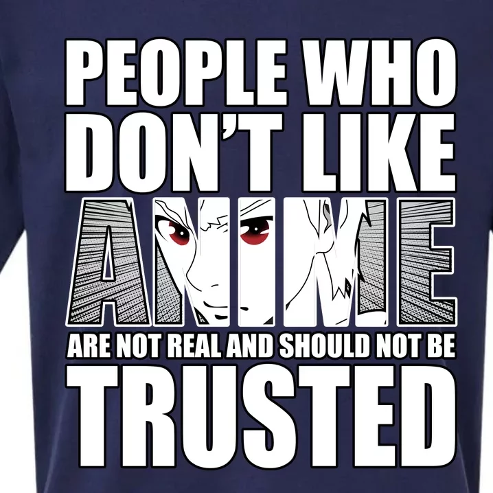 People Who Don't Like Anime Sueded Cloud Jersey T-Shirt