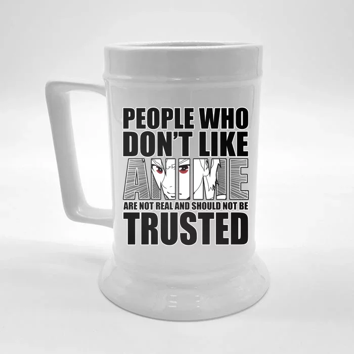 People Who Don't Like Anime Front & Back Beer Stein