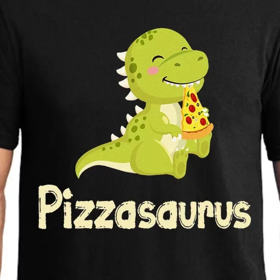 Pizzasaurus Eating Pizza funny pizza foodie Pajama Set