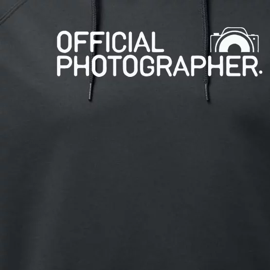 Photographer Event Photography Gift Performance Fleece Hoodie