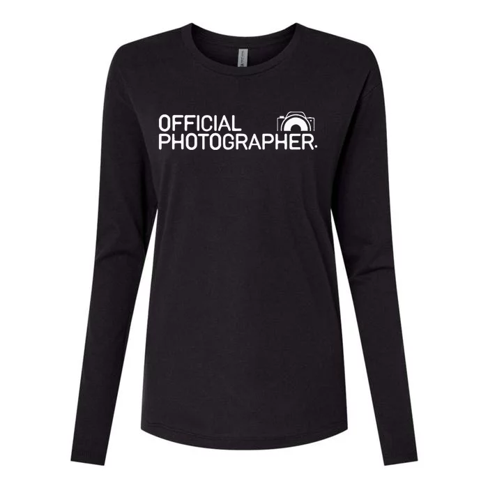 Photographer Event Photography Gift Womens Cotton Relaxed Long Sleeve T-Shirt