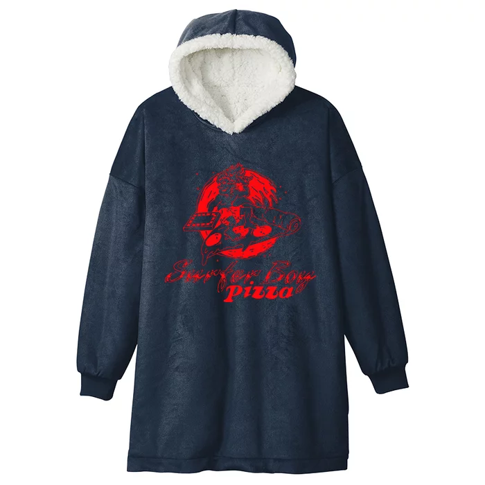 Pizza Employee Hooded Wearable Blanket