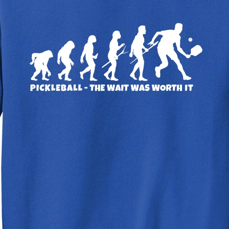 Pickleball Evolution Paddleball For Pickleball Player Meaningful Gift Tall Sweatshirt