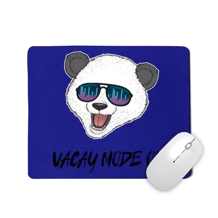 Panda Equalizer Party Rave Techno Vacation Vacay Mode On Gift Mousepad