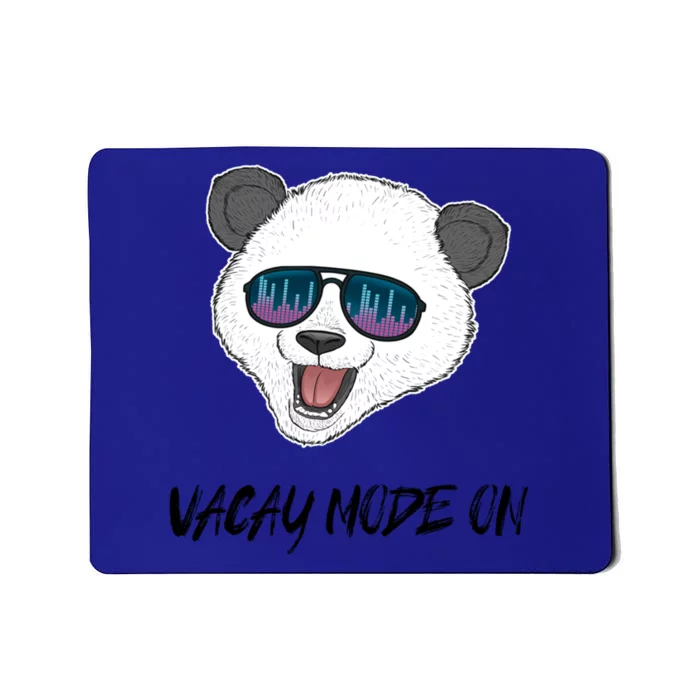 Panda Equalizer Party Rave Techno Vacation Vacay Mode On Gift Mousepad