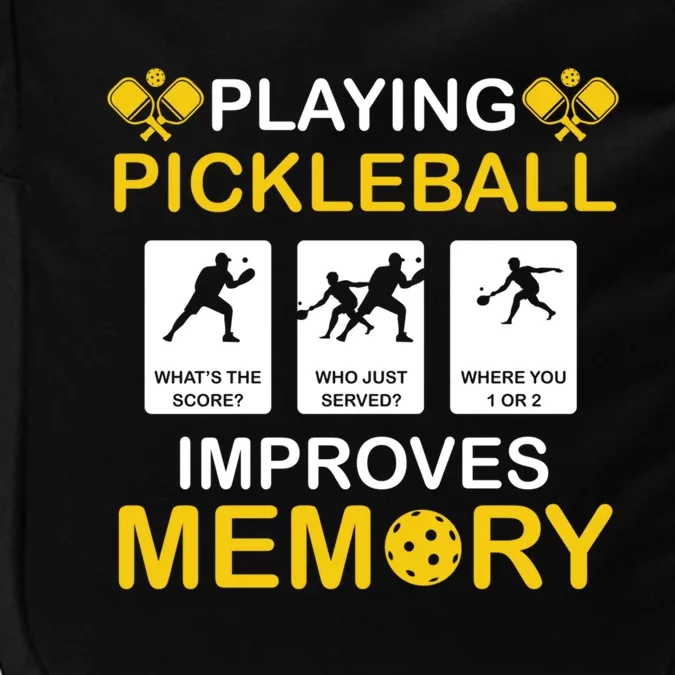 Pickleball Expert Playing Pickleball Improves Memory Gift Impact Tech Backpack