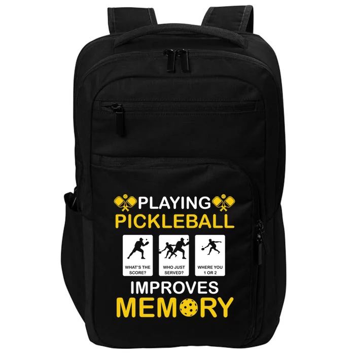 Pickleball Expert Playing Pickleball Improves Memory Gift Impact Tech Backpack