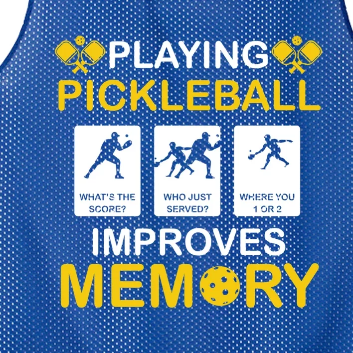 Pickleball Expert Playing Pickleball Improves Memory Gift Mesh Reversible Basketball Jersey Tank