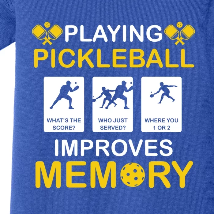 Pickleball Expert Playing Pickleball Improves Memory Gift Baby Bodysuit