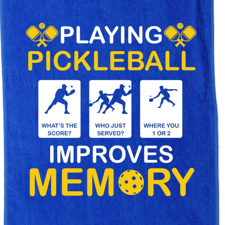 Pickleball Expert Playing Pickleball Improves Memory Gift Platinum Collection Golf Towel