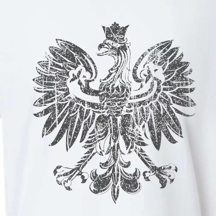 Polish Eagle Poland Coat Of Arms Polish Pride Retro Flag Sueded Cloud Jersey T-Shirt