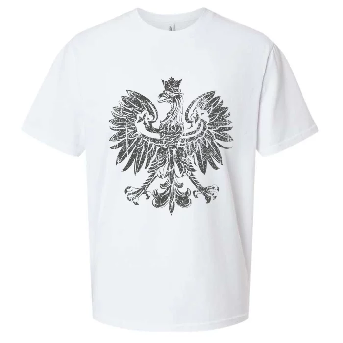 Polish Eagle Poland Coat Of Arms Polish Pride Retro Flag Sueded Cloud Jersey T-Shirt