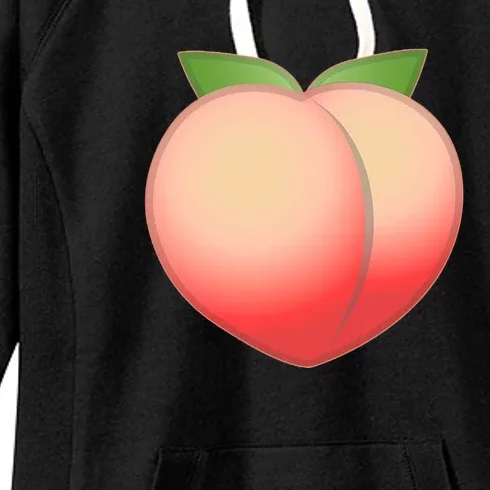 Peach Emoji Women's Fleece Hoodie