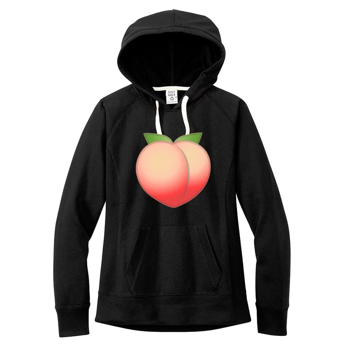 Peach Emoji Women's Fleece Hoodie