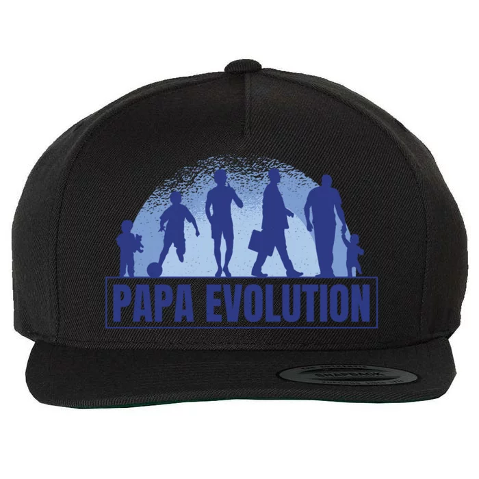 Papa Evolution Wool Snapback Cap