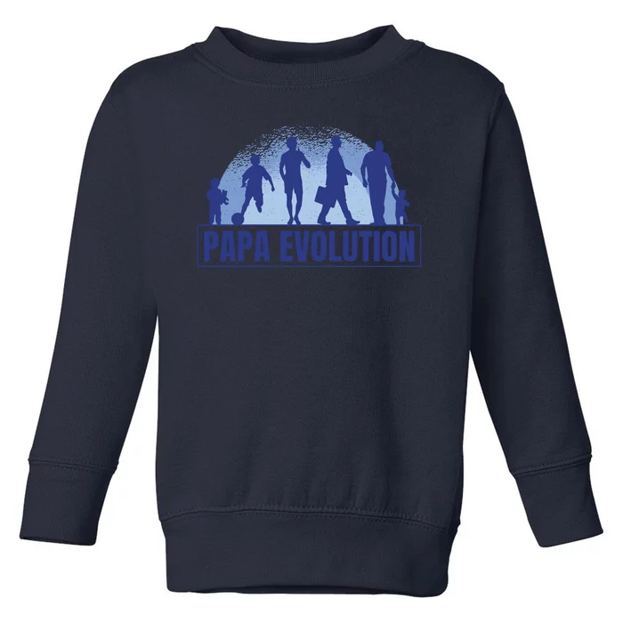 Papa Evolution Toddler Sweatshirt