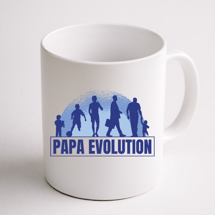 Papa Evolution Front & Back Coffee Mug