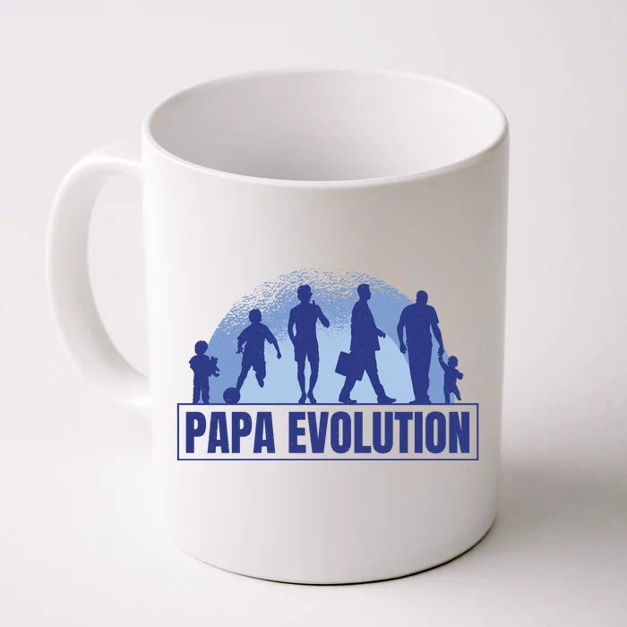 Papa Evolution Front & Back Coffee Mug