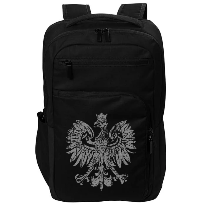 Polish Eagle Poland Coat Of Arms Polish Pride Retro Flag Impact Tech Backpack