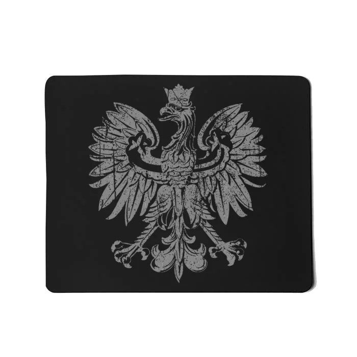 Polish Eagle Poland Coat Of Arms Polish Pride Retro Flag Mousepad