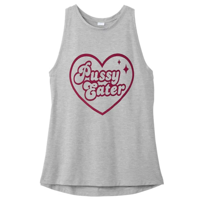 PUSSY EATER Ladies Tri-Blend Wicking Tank