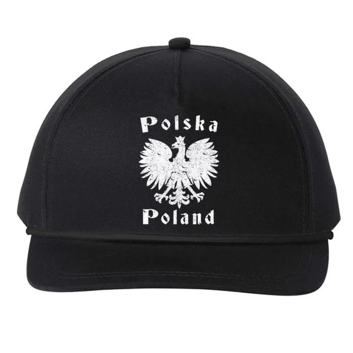 Polish Eagle Poland Coat Of Arms Polska Snapback Five-Panel Rope Hat