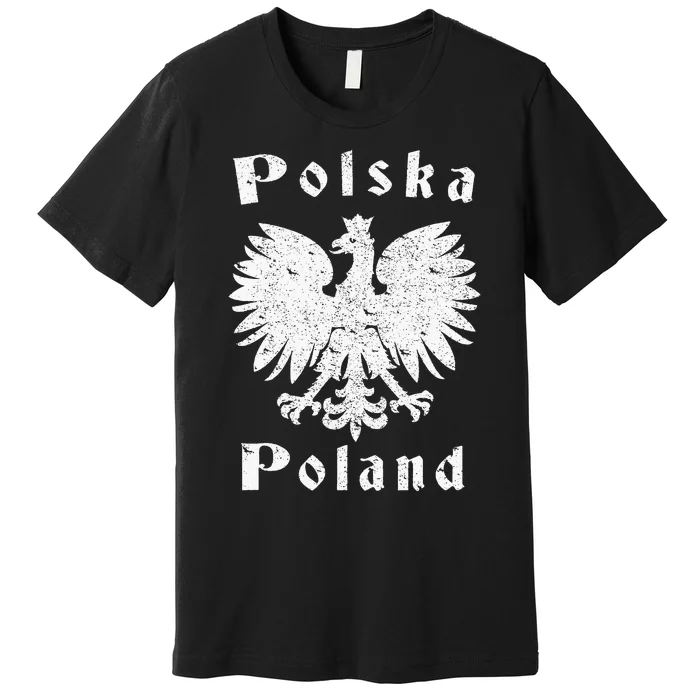 Polish Eagle Poland Coat Of Arms Polska Premium T-Shirt