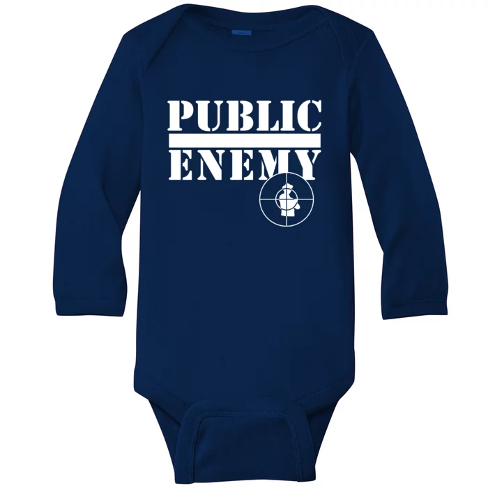 Public Enemy Baby Long Sleeve Bodysuit