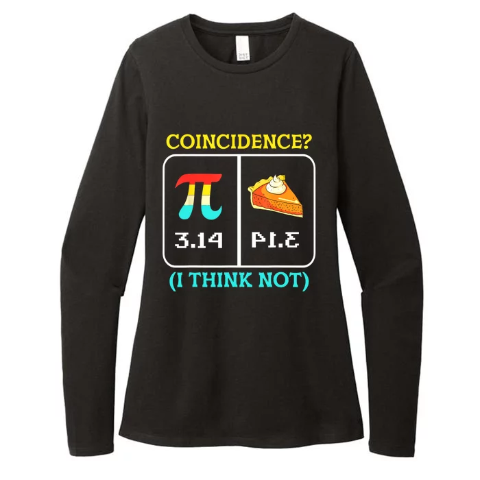 Pi Equals Pie Coincidence Happy Pi Day Mathematics Womens CVC Long Sleeve Shirt