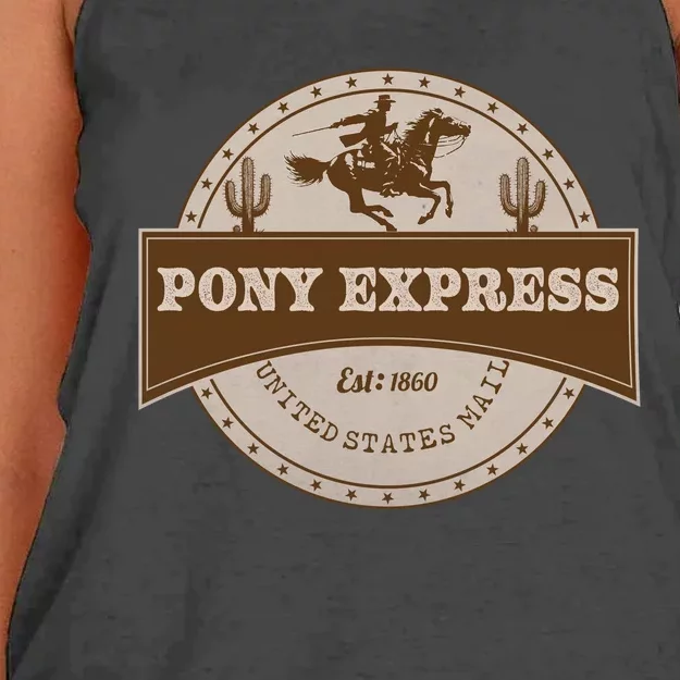 Pony Express Women's Knotted Racerback Tank