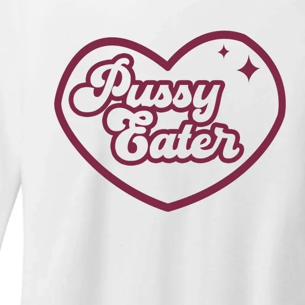 Pussy Eater Womens CVC Long Sleeve Shirt