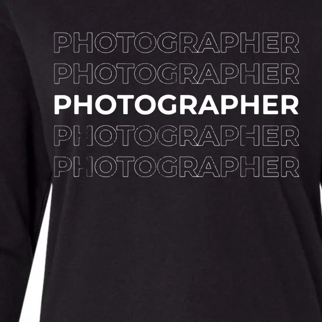 Photographer Event Photography Gift Womens Cotton Relaxed Long Sleeve T-Shirt