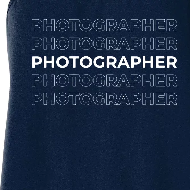 Photographer Event Photography Gift Women's Racerback Tank