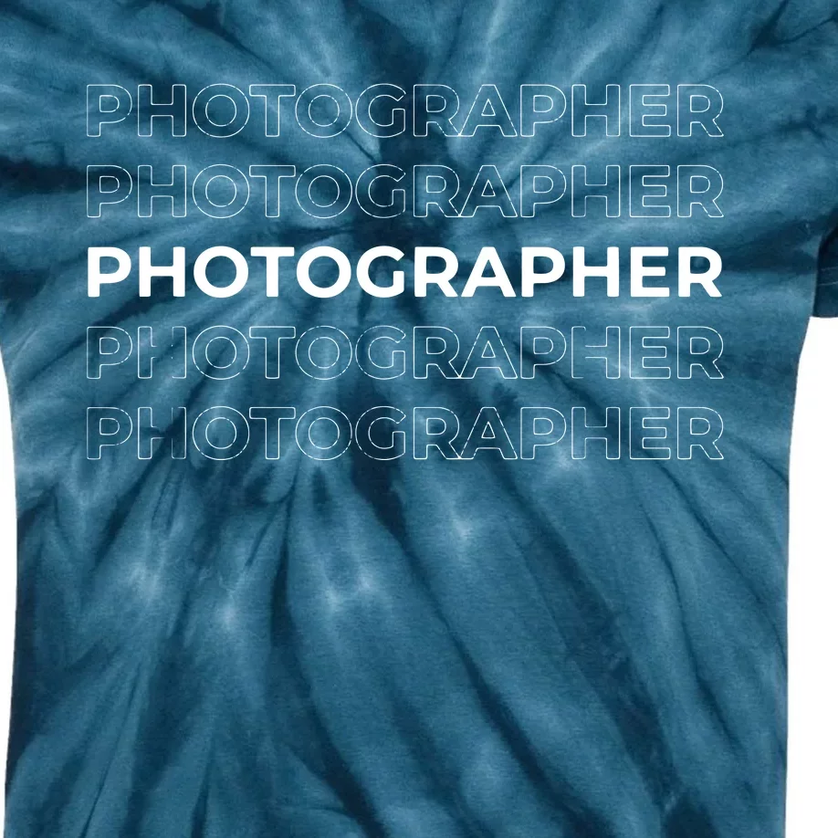 Photographer Event Photography Gift Kids Tie-Dye T-Shirt