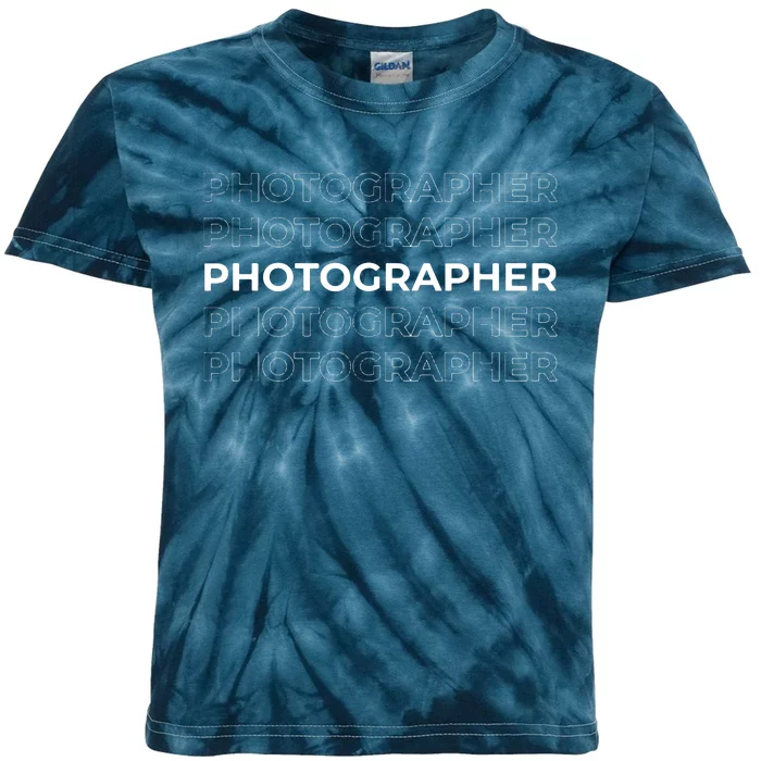 Photographer Event Photography Gift Kids Tie-Dye T-Shirt