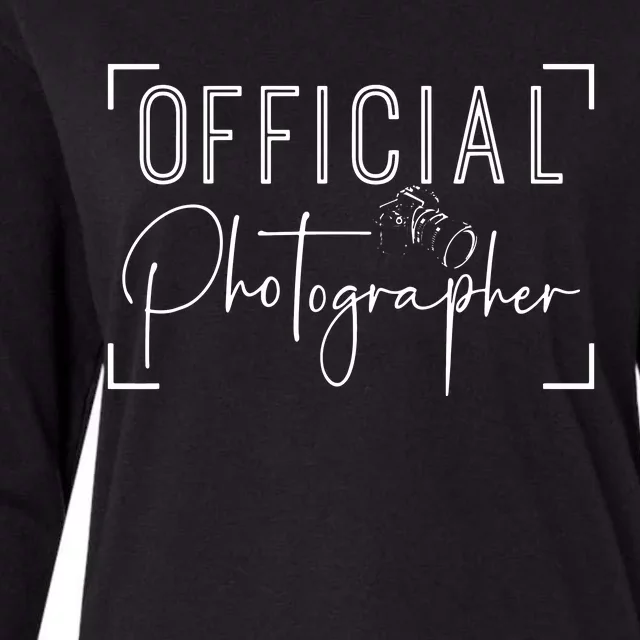 Photographer Event Photography Womens Cotton Relaxed Long Sleeve T-Shirt