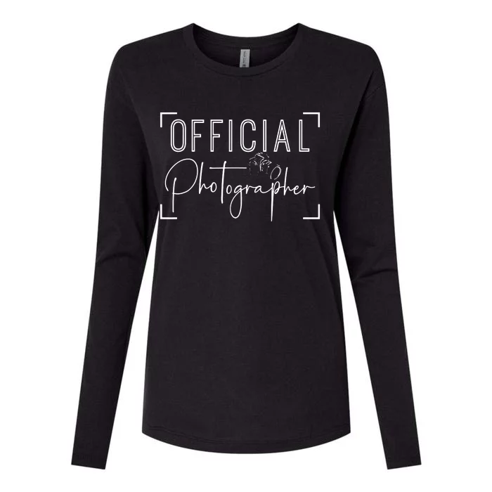 Photographer Event Photography Womens Cotton Relaxed Long Sleeve T-Shirt