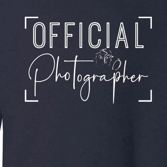 Photographer Event Photography Toddler Sweatshirt