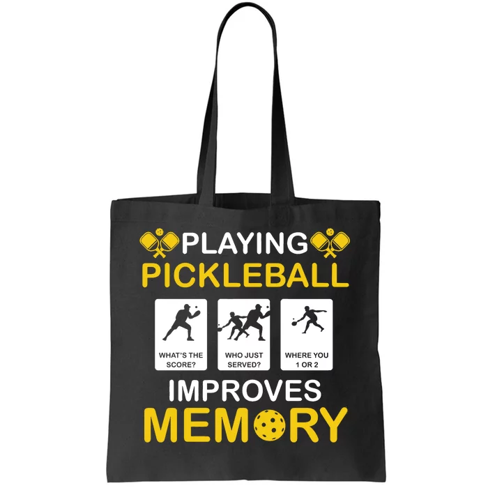 Pickleball Expert Playing Pickleball Improves Memory Tote Bag