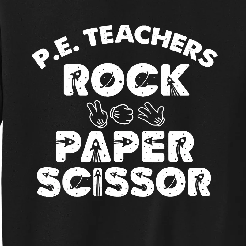 Physical Education PE Teacher - Rock paper scissor Sweatshirt