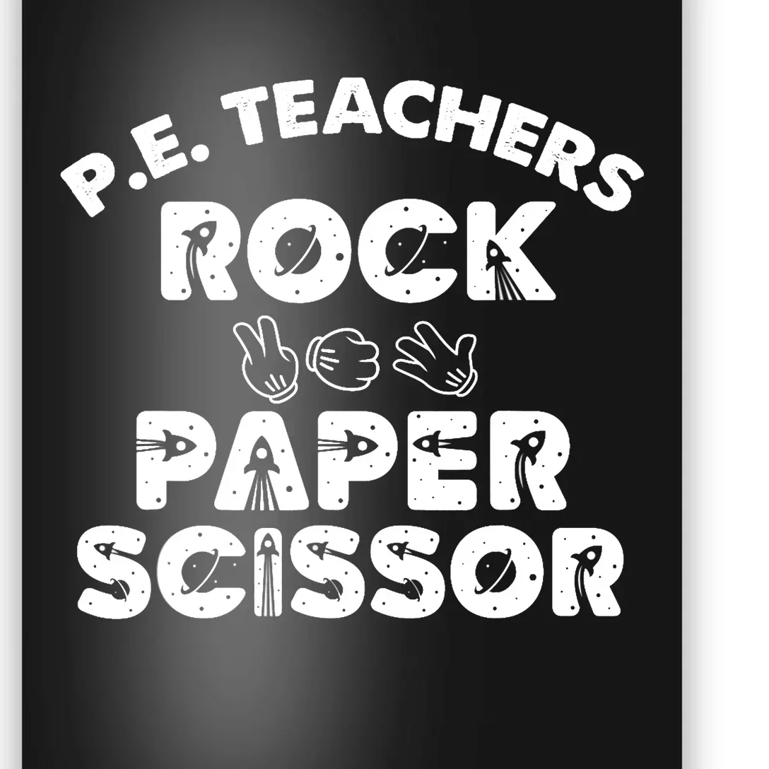 Physical Education PE Teacher - Rock paper scissor Poster