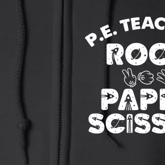 Physical Education PE Teacher - Rock paper scissor Full Zip Hoodie